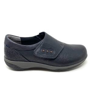 Hälsa Footwear Anna Leather Clog Navy WIDE